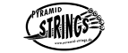 Das Logo des Unternehmens Pyramid Strings, das Gitarrenseiten vertreibt